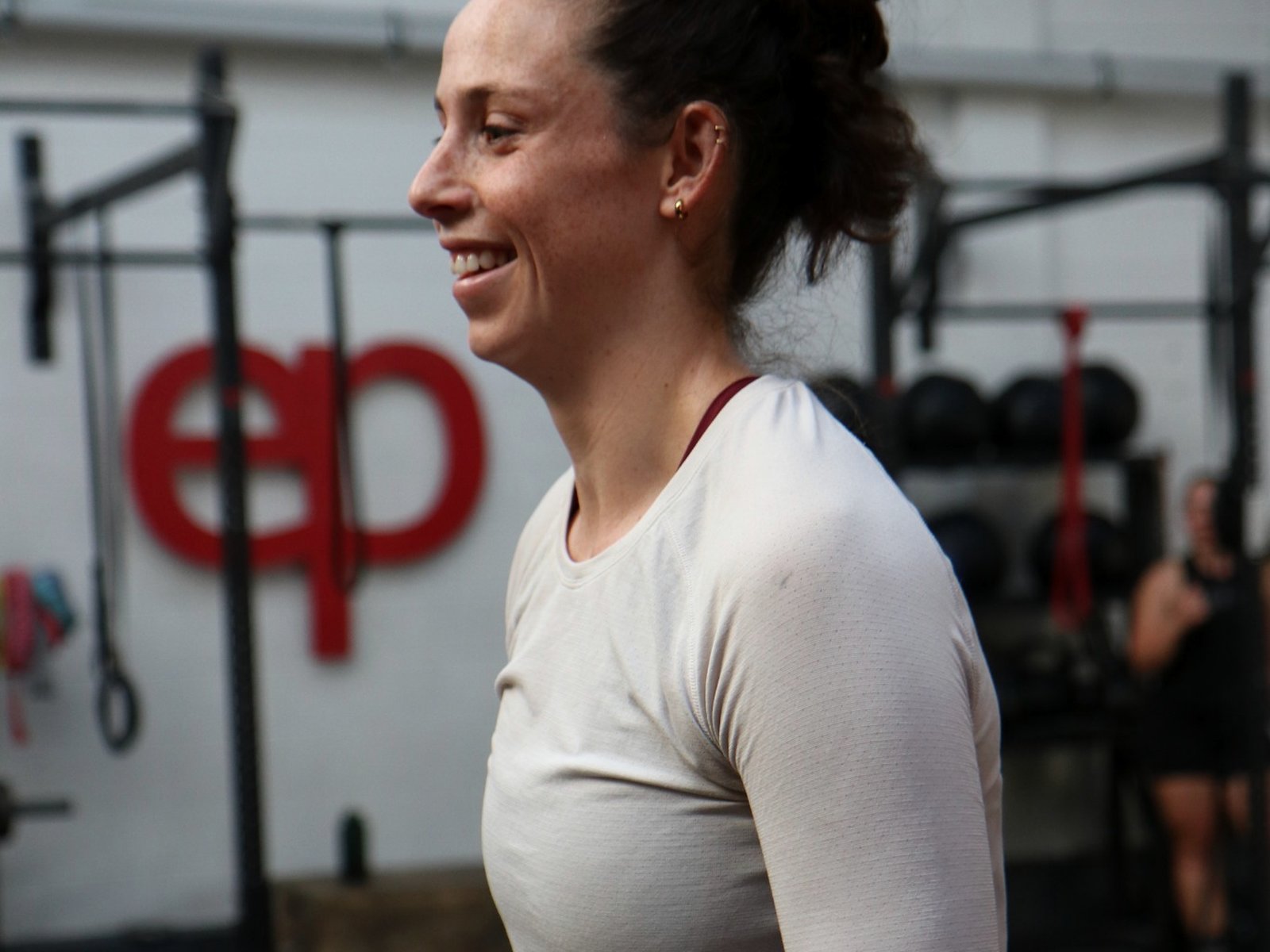 Eaden Project member smiling after training