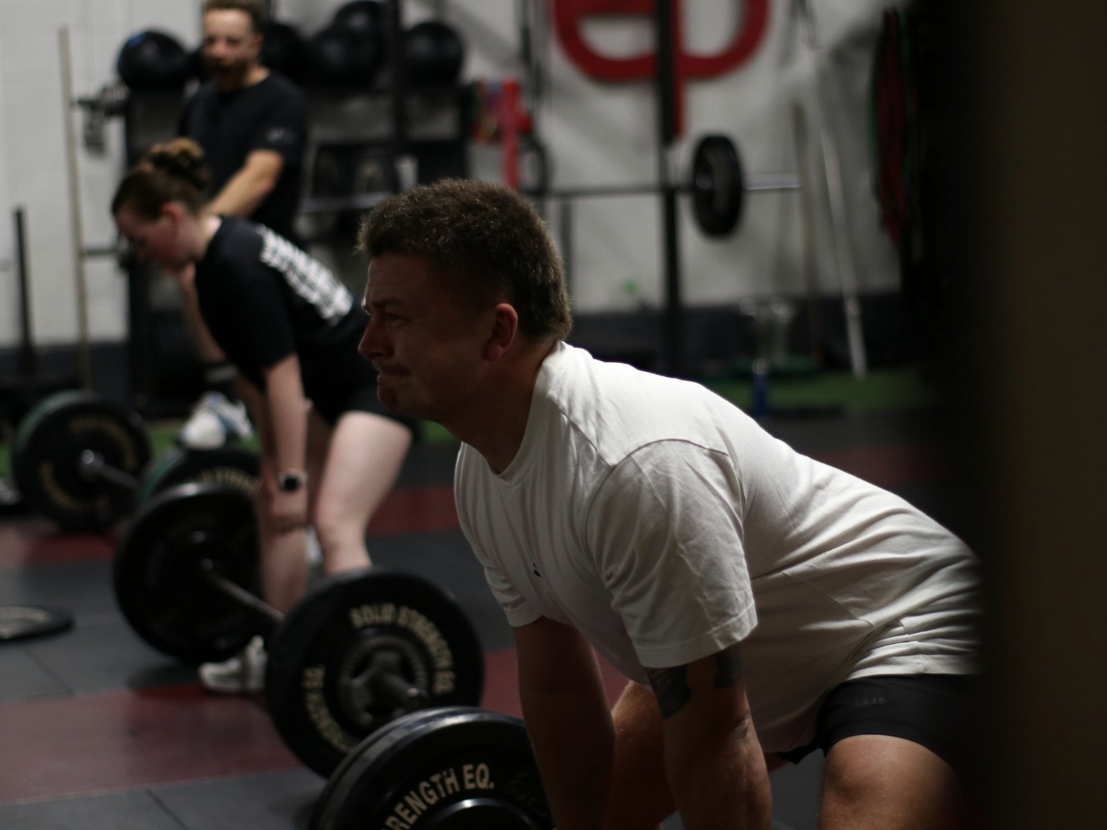 Eaden Project member doing conditioning work